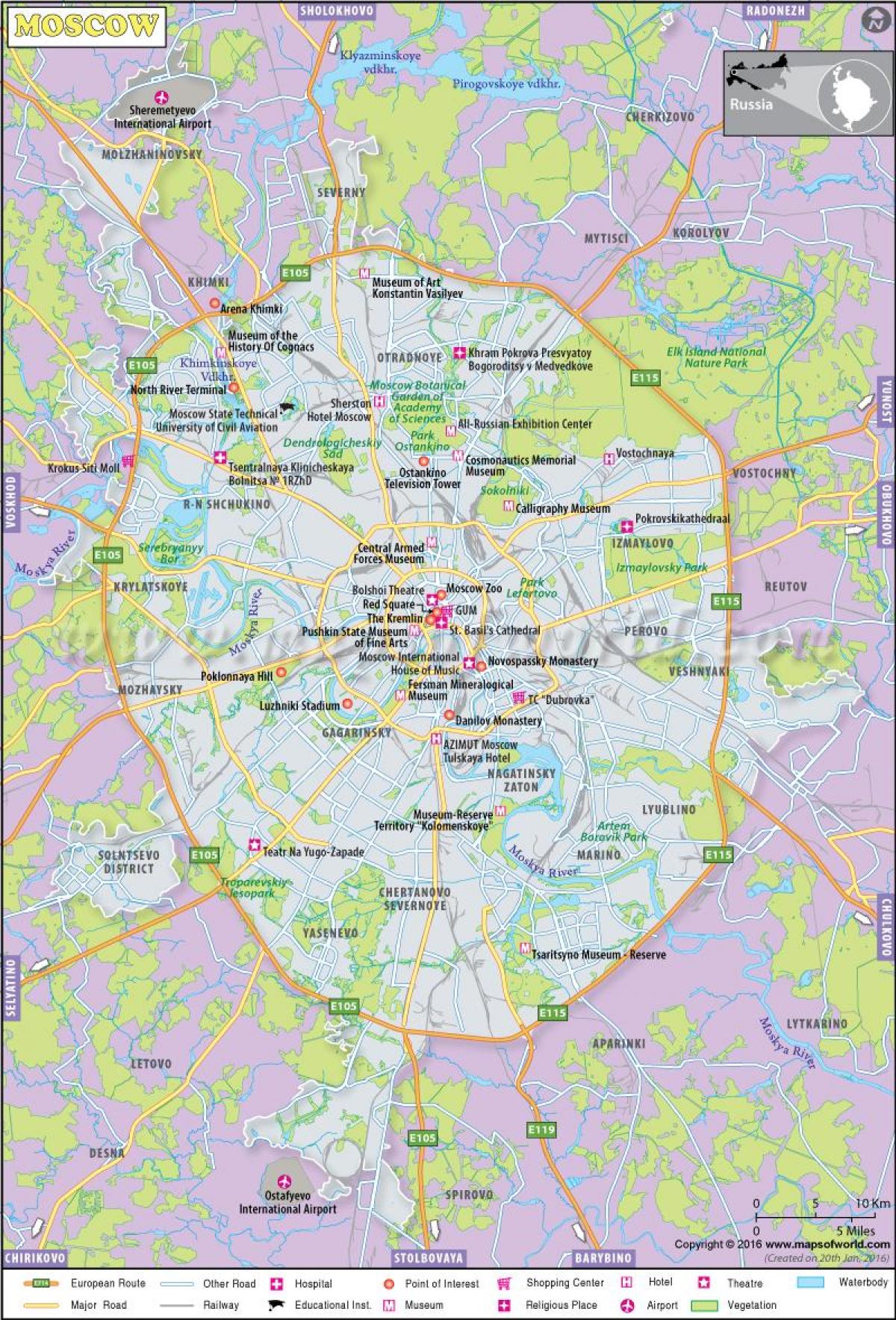 Москва на мапи