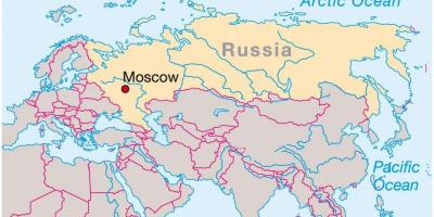 Москва на мапи Русије