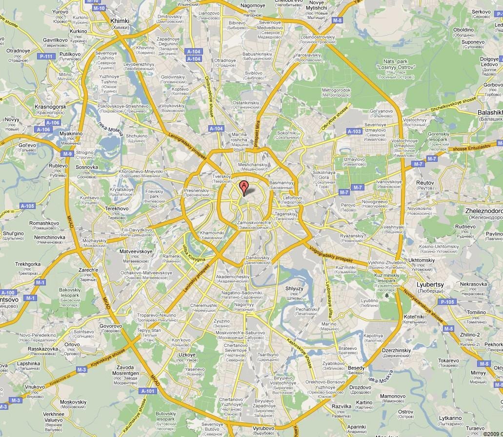 Москва мапи предграђе