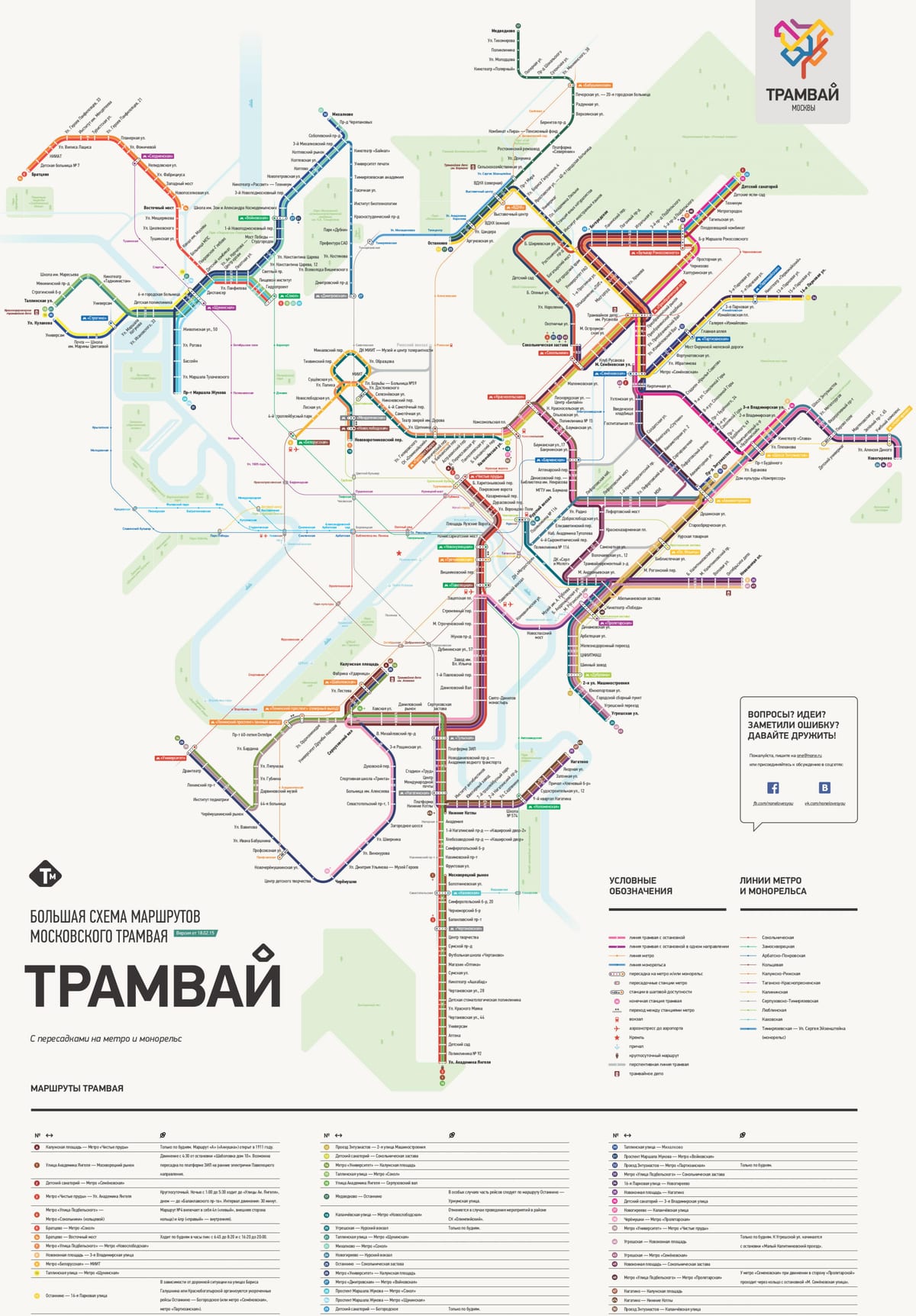 карта Москве трамвај