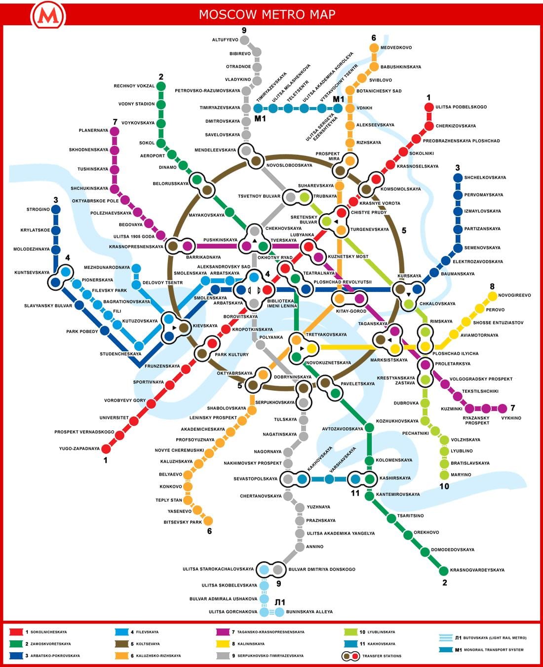 карта Москве метроа