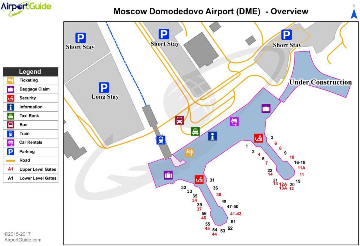 мапа аеродрома ДМЕ
