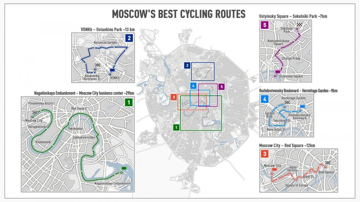 Москва бициклистичка мапи