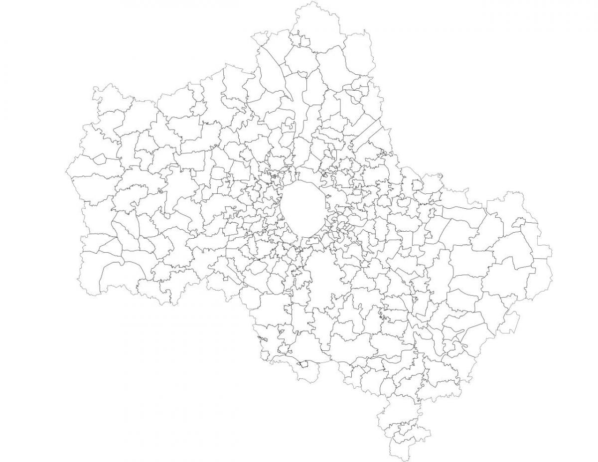 Москва општине мапи