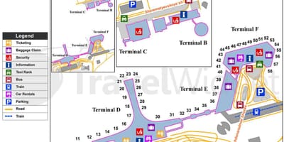 Московска аеродрома Шереметьево карта