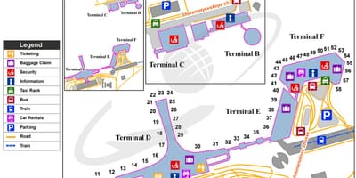 Шереметьево терминал карта
