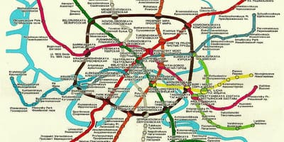 Москва Железничка карта