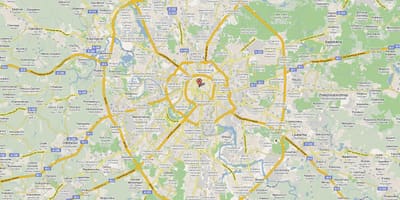МОСКВА аутопута карта