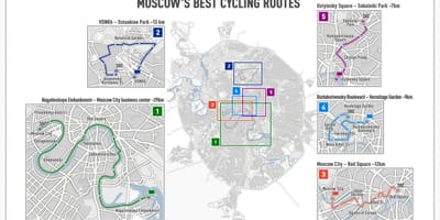 Москва бициклистичка мапи