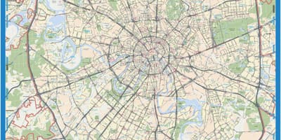 Москва географска карта