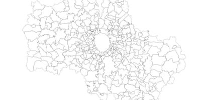 Москва општине мапи