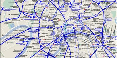 Карта Москве колица