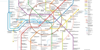 Карта Москве метроа