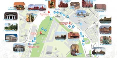 Москва карта путовања