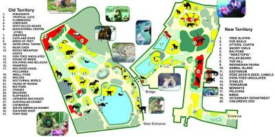 Мапа Московског зоолошког врта