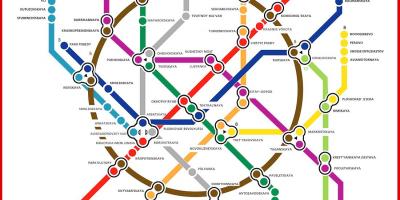 Карта метро у Москау