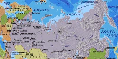 Карта Москве, Русија