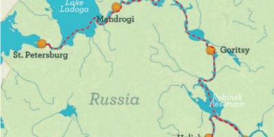 Мапа Санкт Петербурга у Москву крстарење
