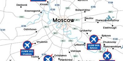Мапа московског аеродрома